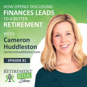 Title banner for episode 81 of the Retirement Risk Show with Cameron Huddleston